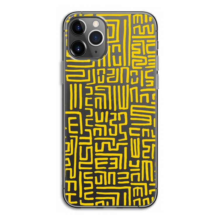 Majorelle Blue Print: iPhone 11 Pro Transparant Hoesje