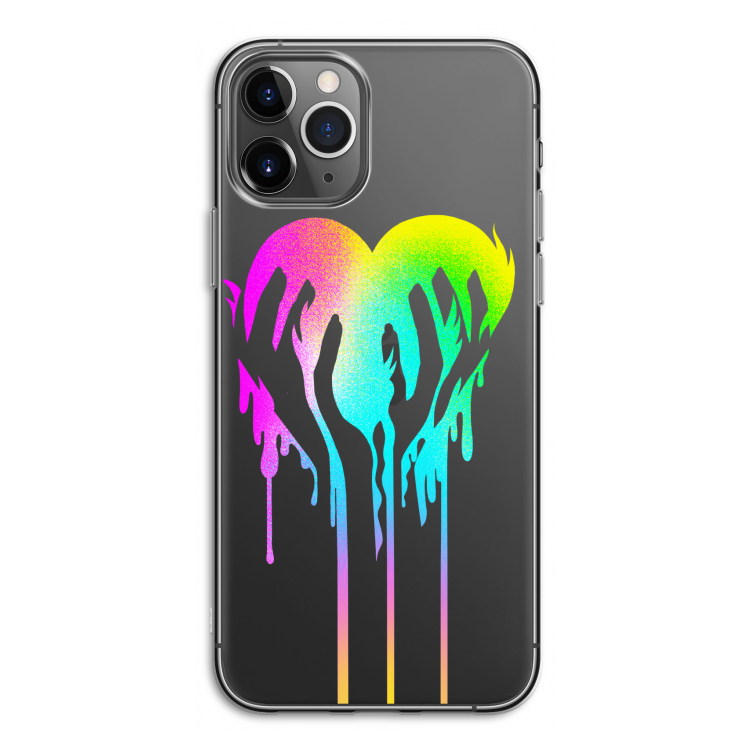 Hold My Heart: iPhone 11 Pro Transparant Hoesje