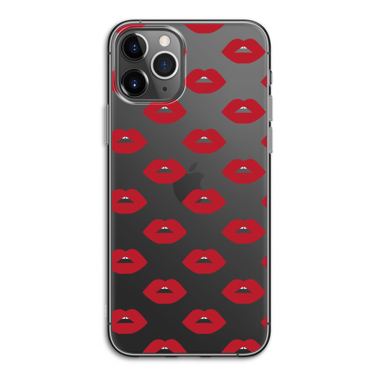 Lips: iPhone 11 Pro Transparant Hoesje