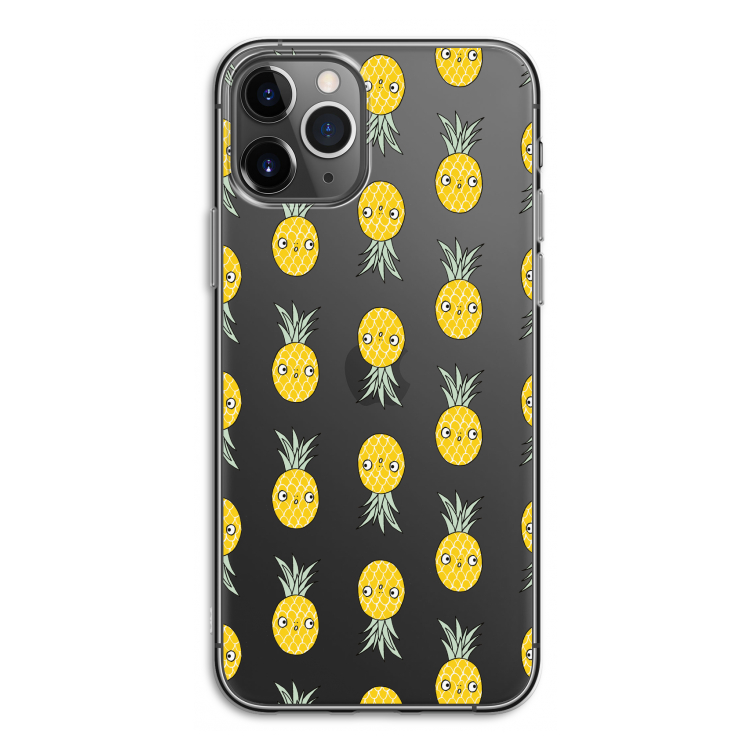 Ananas: iPhone 11 Pro Transparant Hoesje