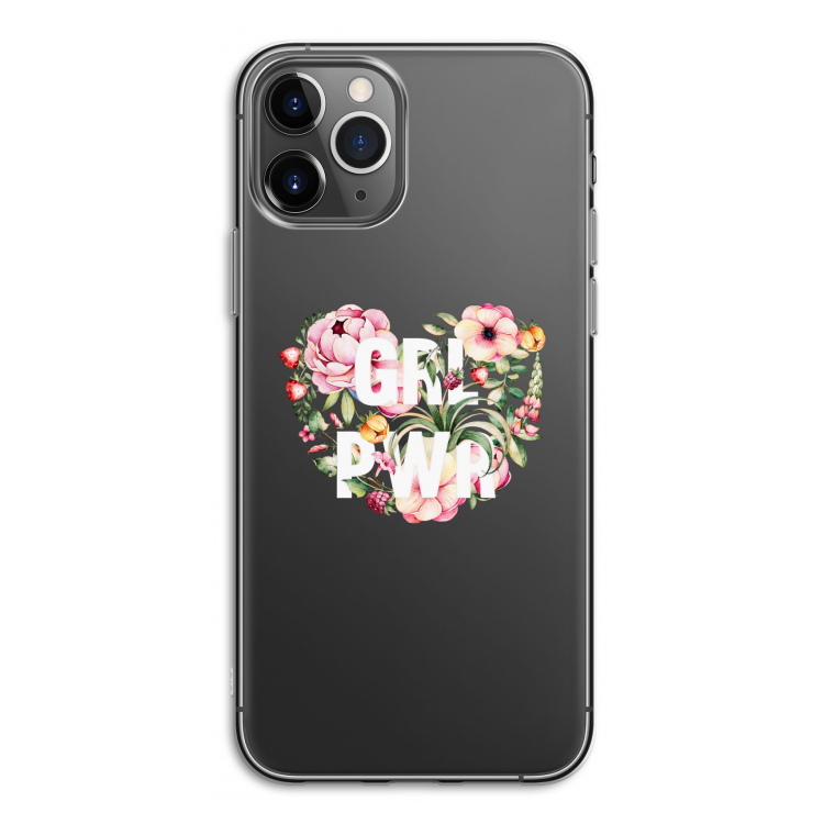 GRL PWR Flower: iPhone 11 Pro Transparant Hoesje