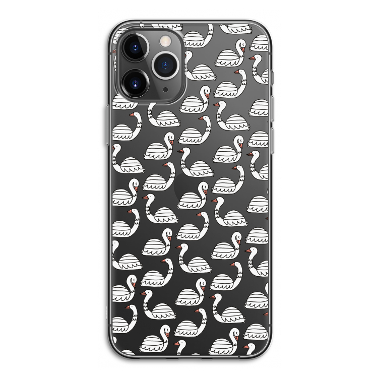 Zwanen: iPhone 11 Pro Transparant Hoesje