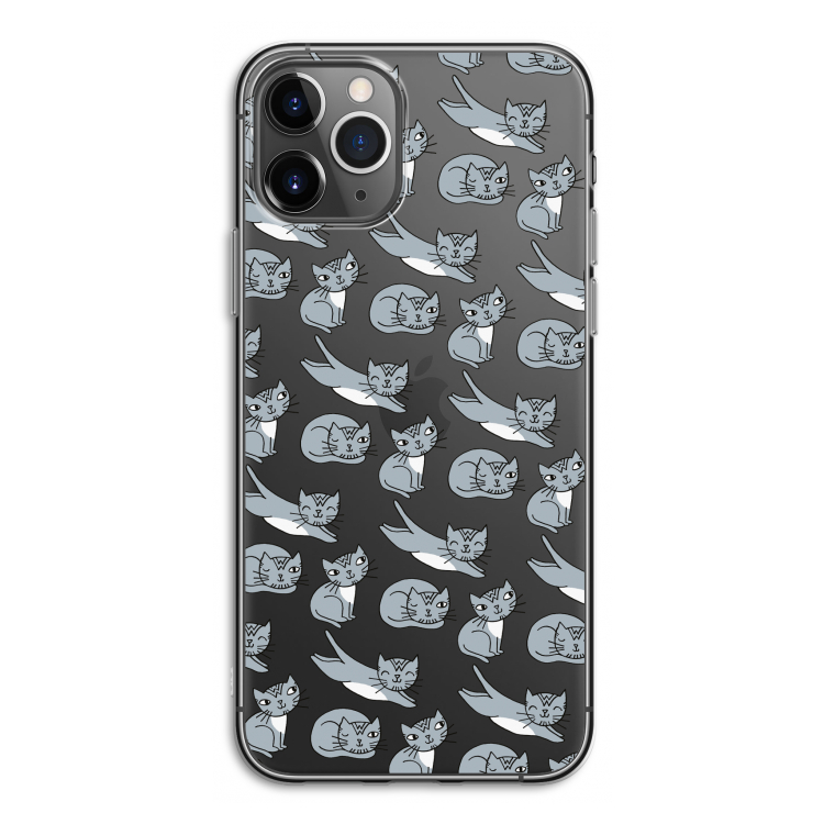 Poezen: iPhone 11 Pro Transparant Hoesje