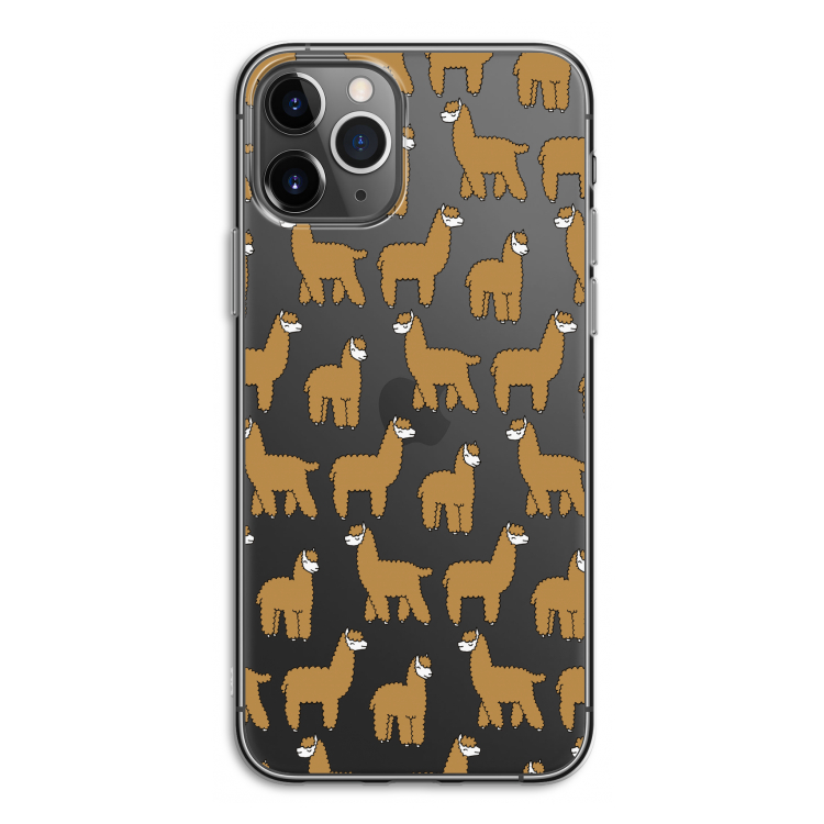 Alpacas: iPhone 11 Pro Transparant Hoesje