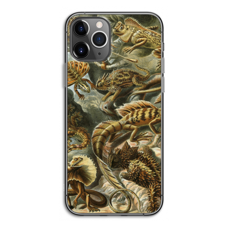 Haeckel Lacertilia: iPhone 11 Pro Transparant Hoesje
