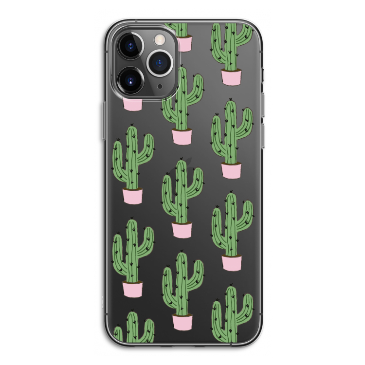 Cactus Lover: iPhone 11 Pro Transparant Hoesje