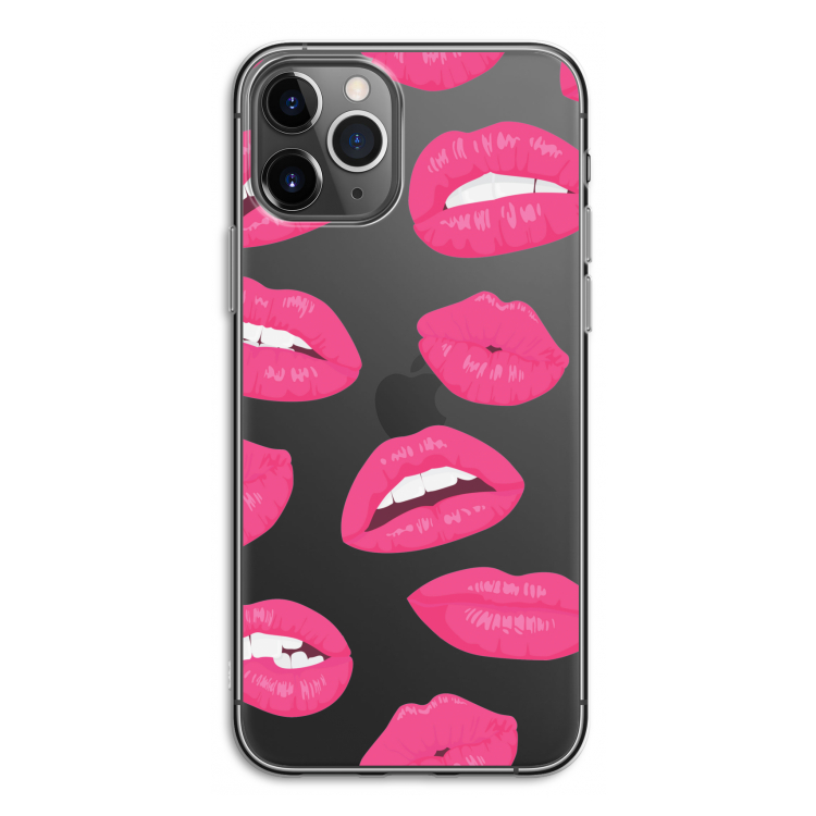 Bite my lip: iPhone 11 Pro Transparant Hoesje