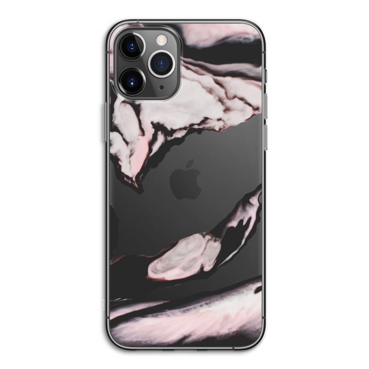 Roze stroom: iPhone 11 Pro Transparant Hoesje
