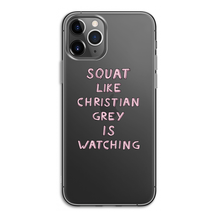 Christian Grey: iPhone 11 Pro Transparant Hoesje