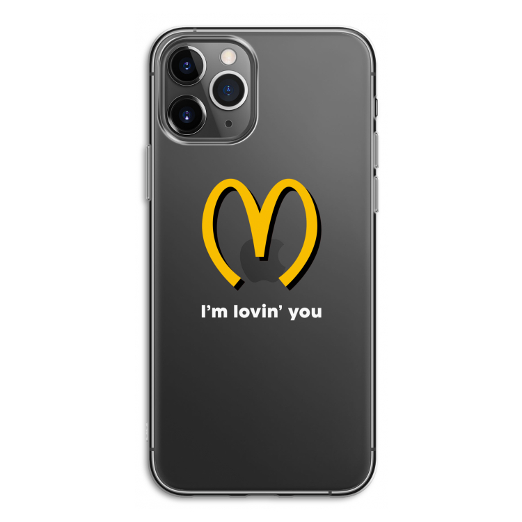 I'm lovin' you: iPhone 11 Pro Transparant Hoesje
