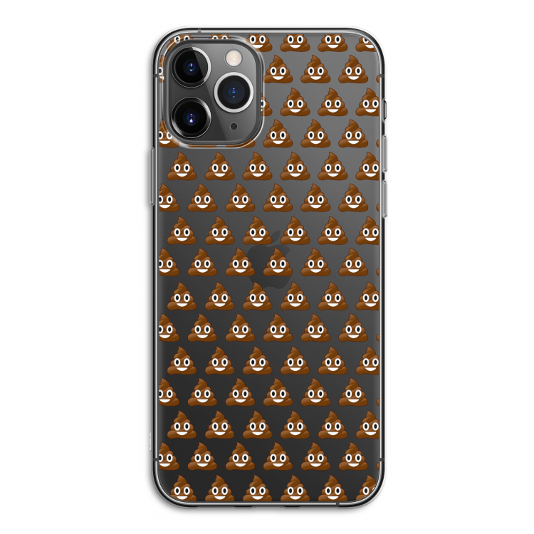 Poop emoji: iPhone 11 Pro Transparant Hoesje