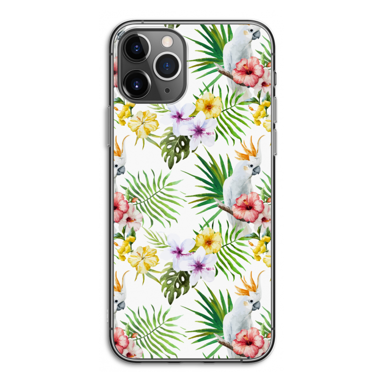 Gele kuif: iPhone 11 Pro Transparant Hoesje