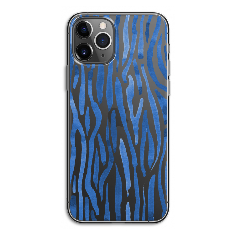 Blauwe nerven: iPhone 11 Pro Transparant Hoesje