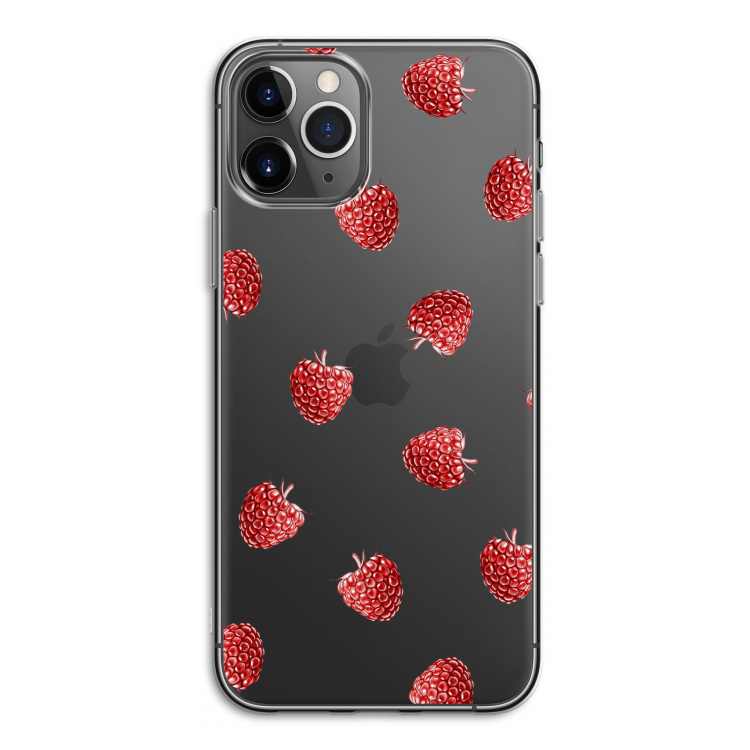 Framboosjes: iPhone 11 Pro Transparant Hoesje