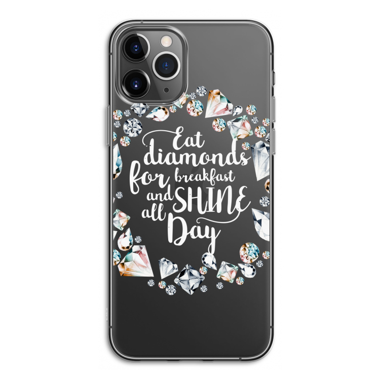 Diamonds: iPhone 11 Pro Transparant Hoesje