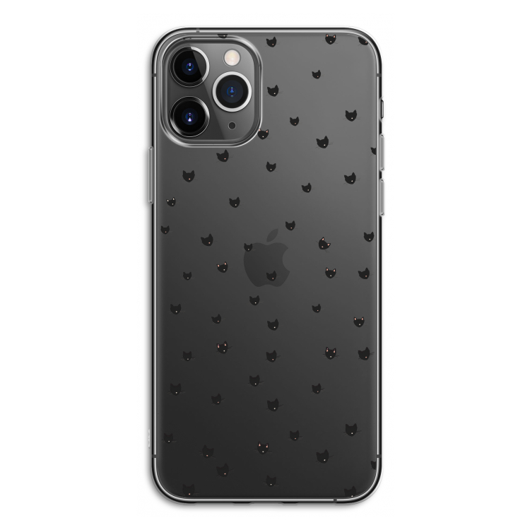 Kleine kattenkopjes: iPhone 11 Pro Transparant Hoesje