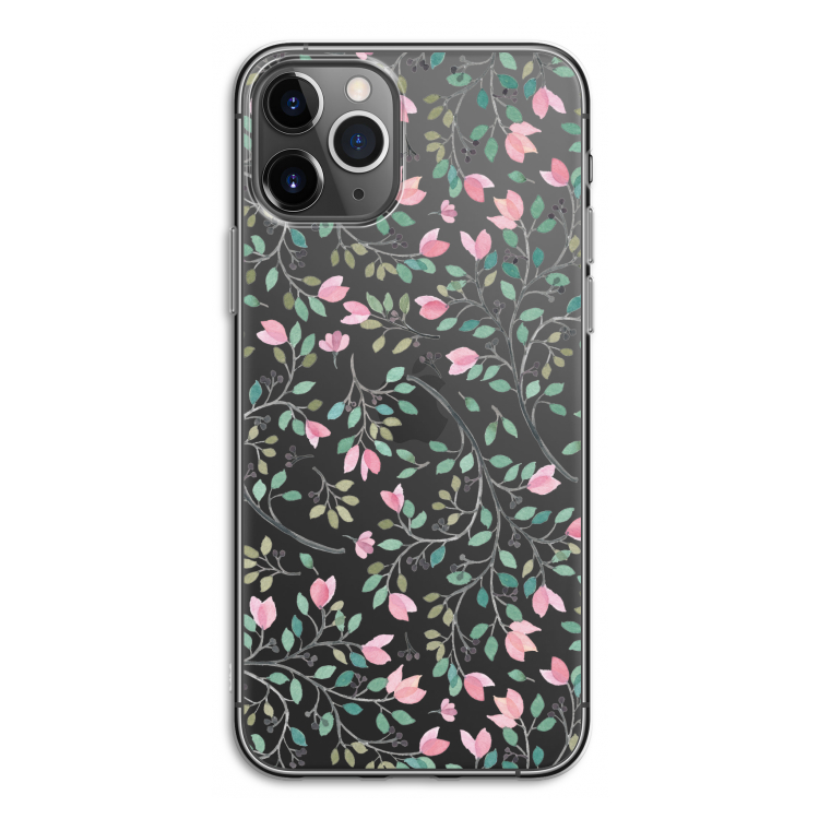 Sierlijke bloemen: iPhone 11 Pro Transparant Hoesje