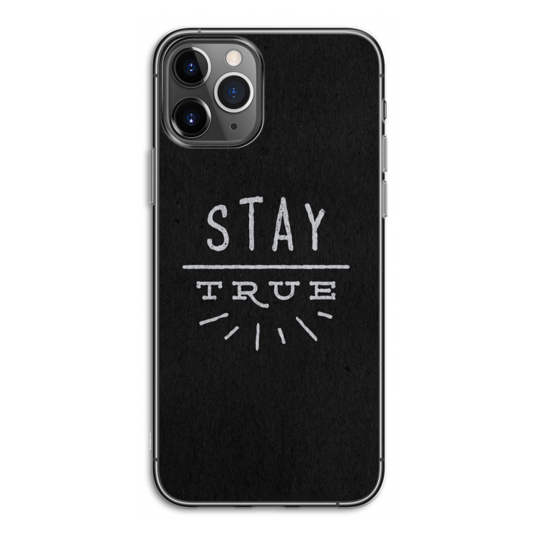 Stay true: iPhone 11 Pro Transparant Hoesje