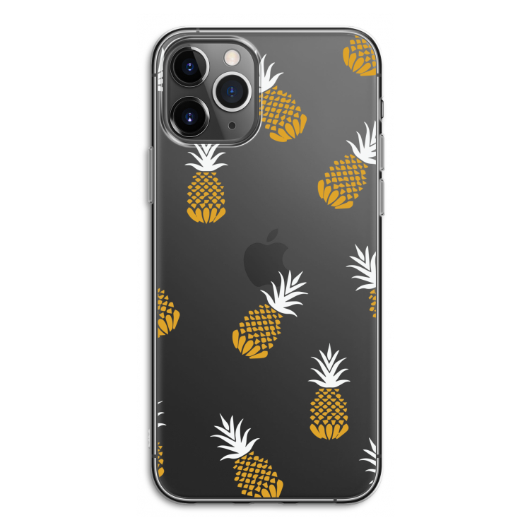 Ananasjes: iPhone 11 Pro Transparant Hoesje