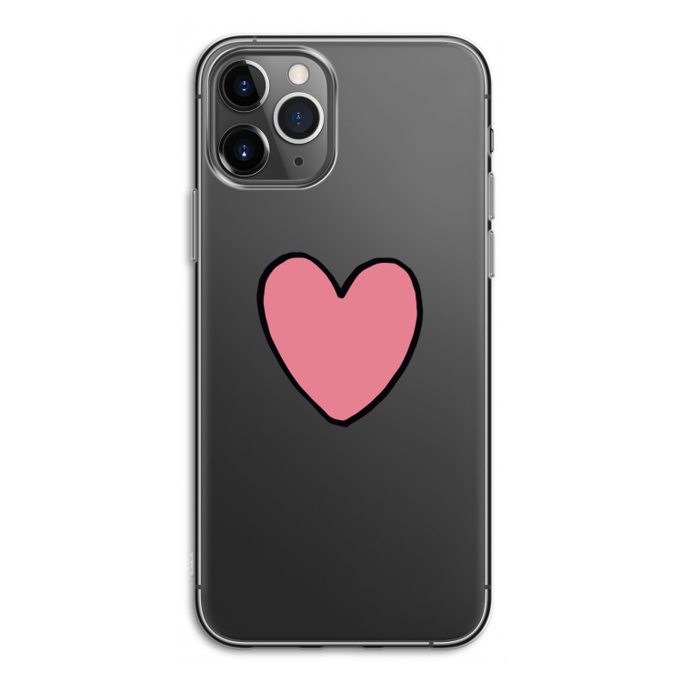 Hartje: iPhone 11 Pro Transparant Hoesje