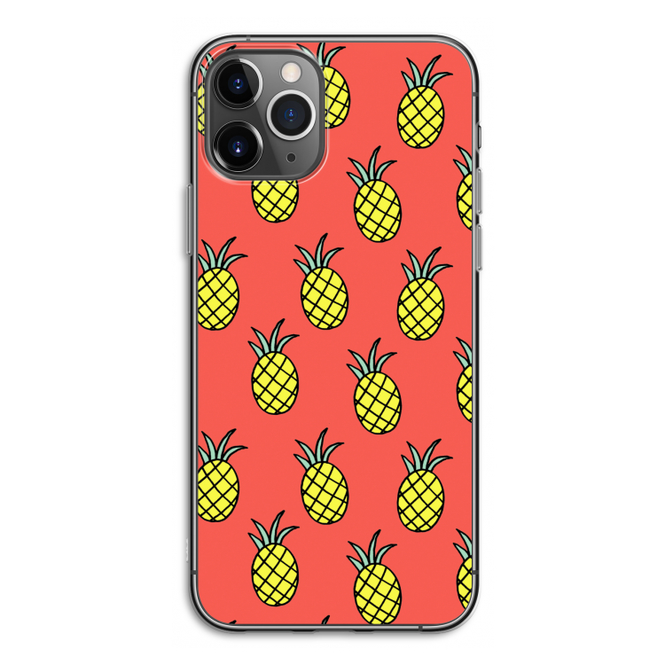 Ananas: iPhone 11 Pro Transparant Hoesje