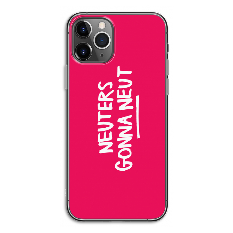 Neuters (roze): iPhone 11 Pro Transparant Hoesje