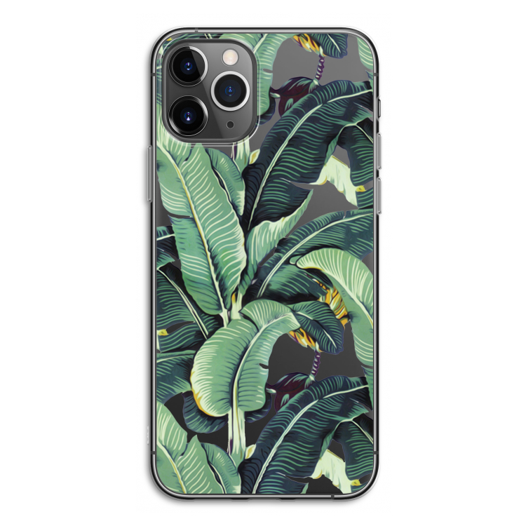 Bananenbladeren: iPhone 11 Pro Transparant Hoesje