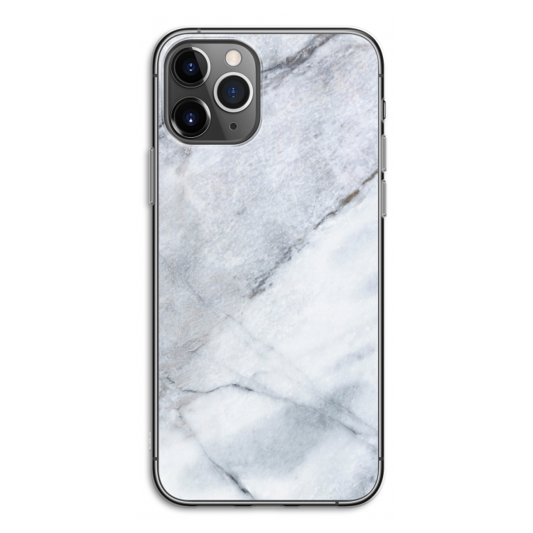 Witte marmer: iPhone 11 Pro Transparant Hoesje