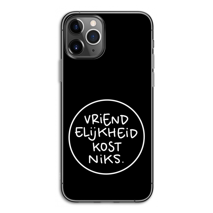 Vriendelijkheid: iPhone 11 Pro Transparant Hoesje