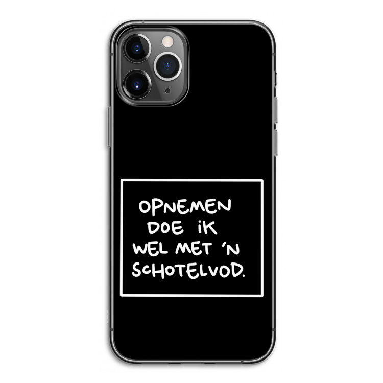 Schotelvod: iPhone 11 Pro Transparant Hoesje