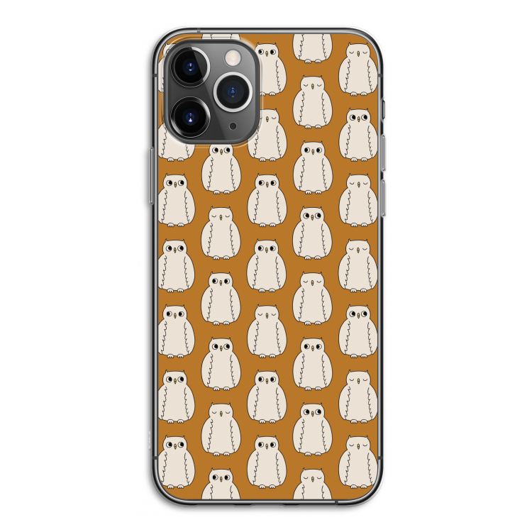 Uilen: iPhone 11 Pro Transparant Hoesje