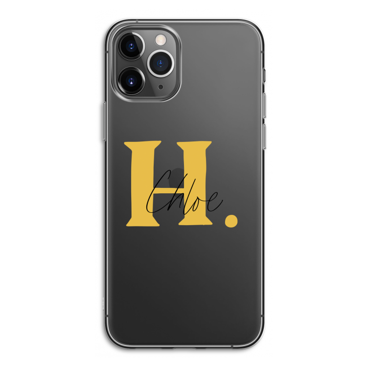 Amber Script: iPhone 11 Pro Transparant Hoesje
