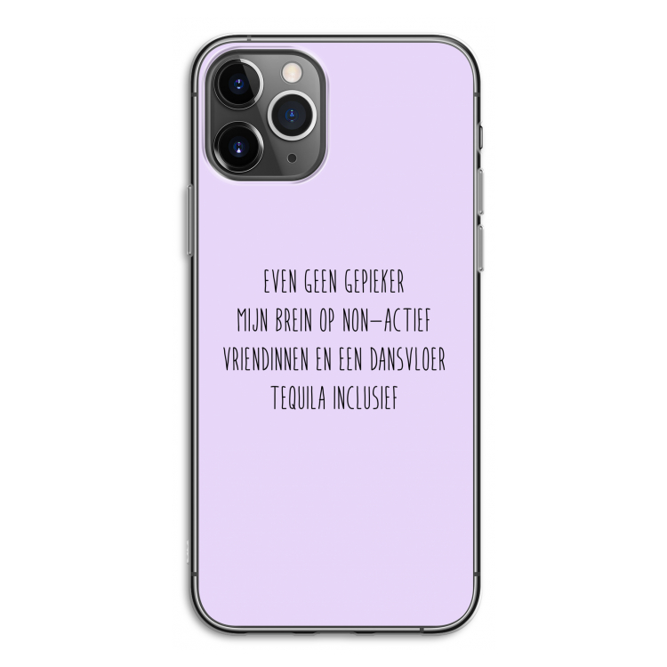 Tequila: iPhone 11 Pro Transparant Hoesje