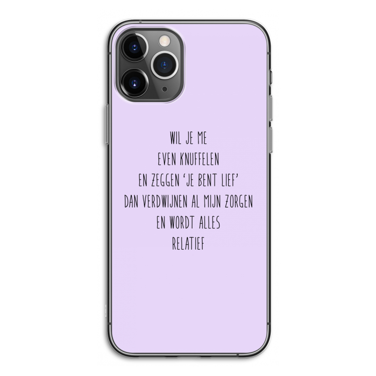 Relatief: iPhone 11 Pro Transparant Hoesje