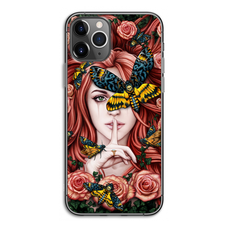 Lady Moth: iPhone 11 Pro Transparant Hoesje