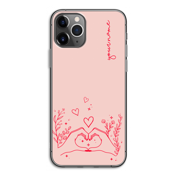 Love is in the air: iPhone 11 Pro Transparant Hoesje