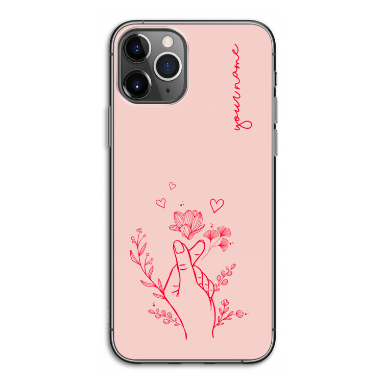 Giving Flowers: iPhone 11 Pro Transparant Hoesje