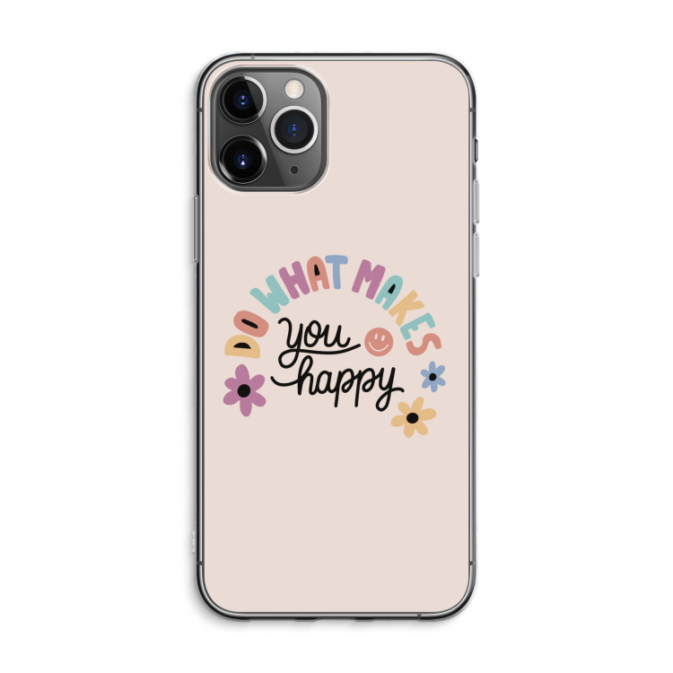 Happy days: iPhone 11 Pro Max Transparant Hoesje