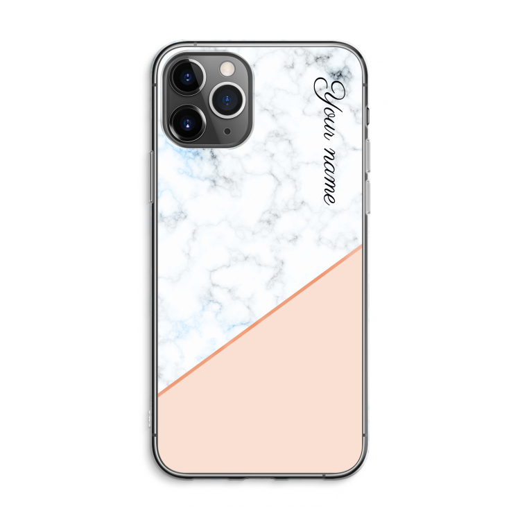 Marmer in stijl: iPhone 11 Pro Max Transparant Hoesje