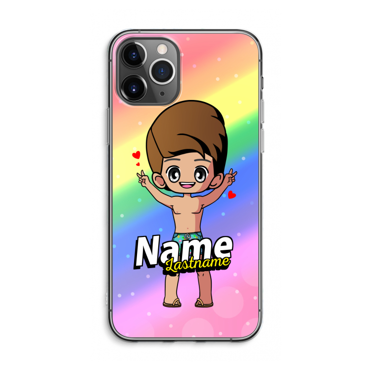 Chibi Maker man: iPhone 11 Pro Max Transparant Hoesje