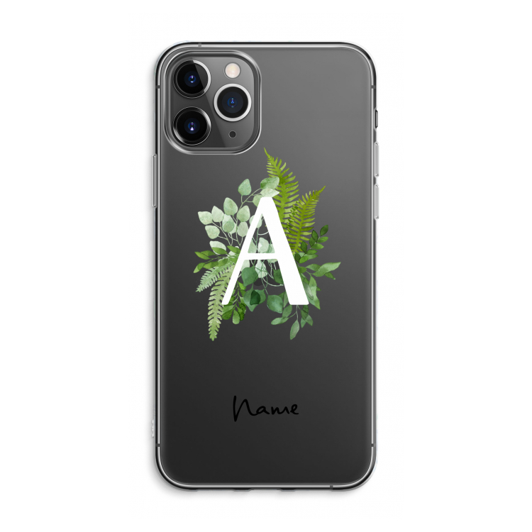 Green Brush: iPhone 11 Pro Max Transparant Hoesje