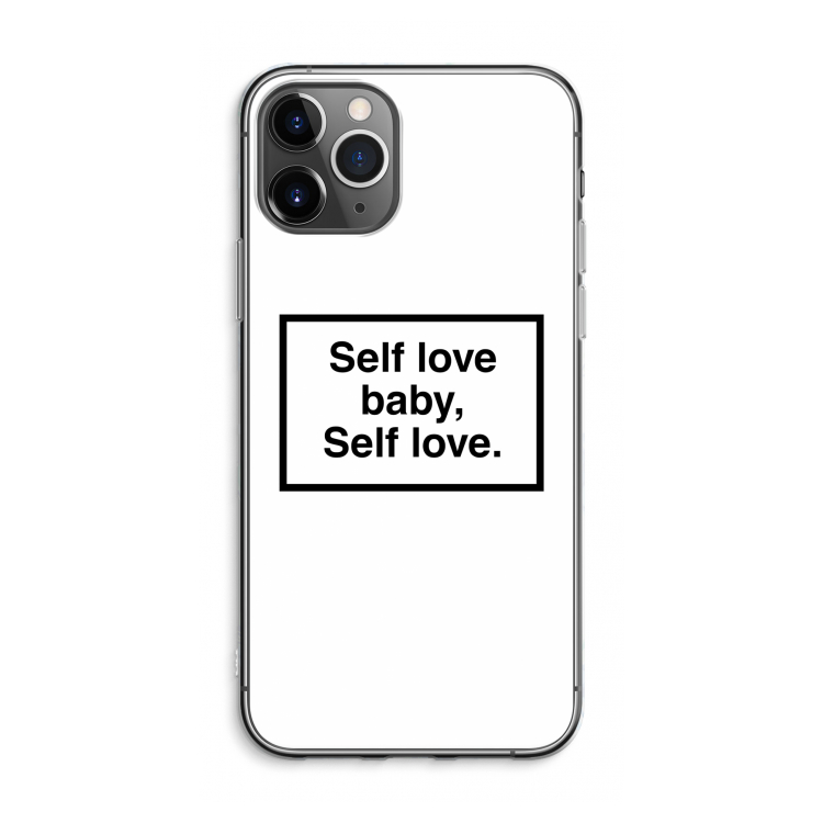 CaseCompany Self love: iPhone 11 Pro Max Transparant Hoesje