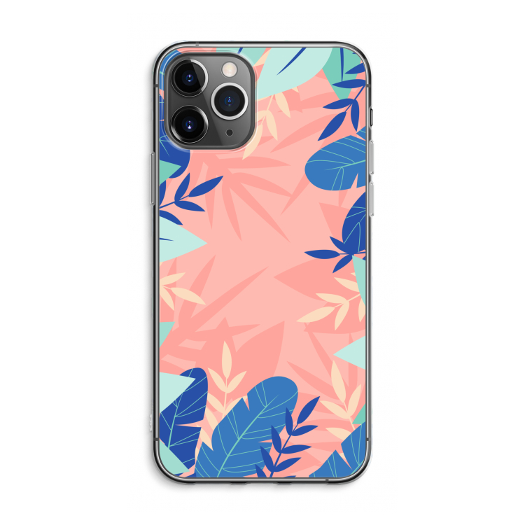 CaseCompany Tropisch: iPhone 11 Pro Max Transparant Hoesje