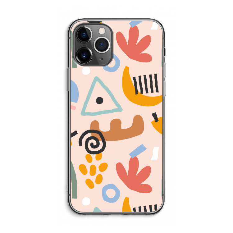 CaseCompany Abstract: iPhone 11 Pro Max Transparant Hoesje