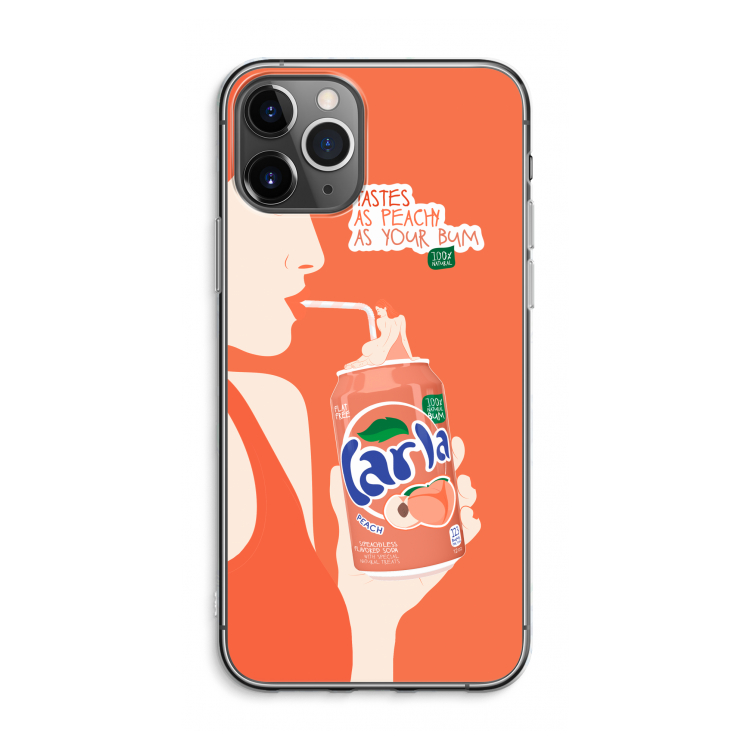 CaseCompany Peach please!: iPhone 11 Pro Max Transparant Hoesje