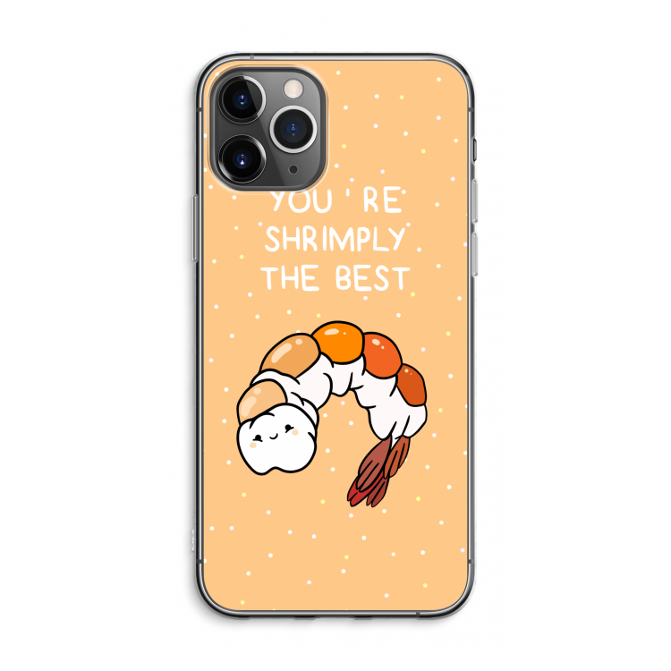 CaseCompany You're Shrimply The Best: iPhone 11 Pro Max Transparant Hoesje
