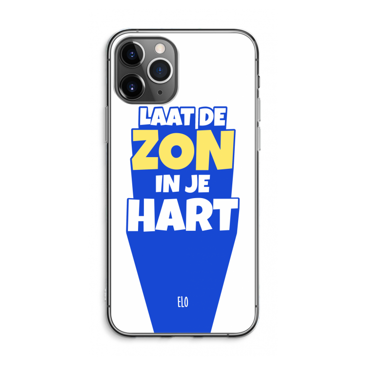 Laat de zon in je hart: iPhone 11 Pro Max Transparant Hoesje