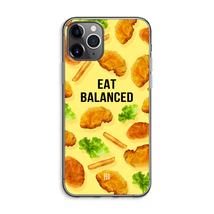 Eat Balanced: iPhone 11 Pro Max Transparant Hoesje