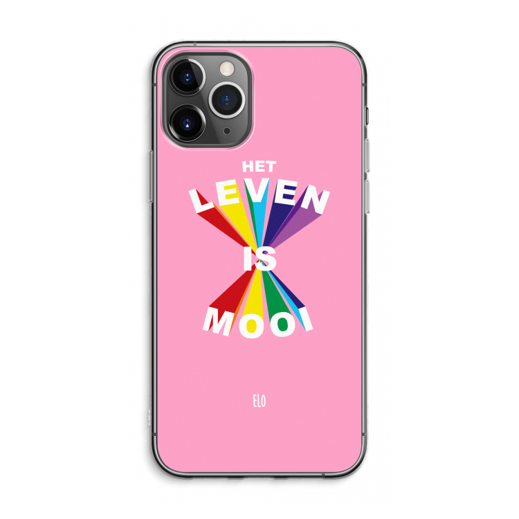 Het Leven Is Mooi: iPhone 11 Pro Max Transparant Hoesje