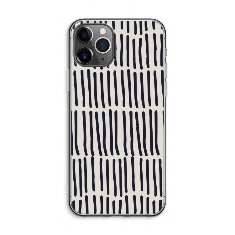 Moroccan stripes: iPhone 11 Pro Max Transparant Hoesje